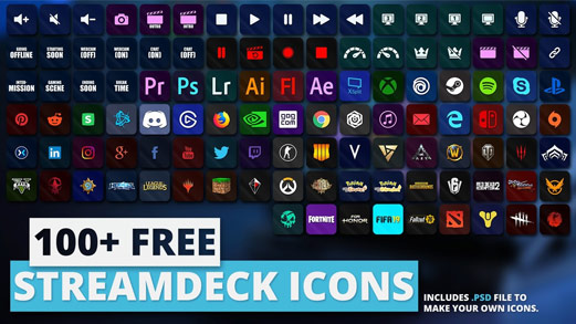 Stream Deck Icons - Top 4 Sources to Download Free Packs