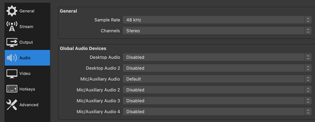 how to separate audio in streamlabs obs