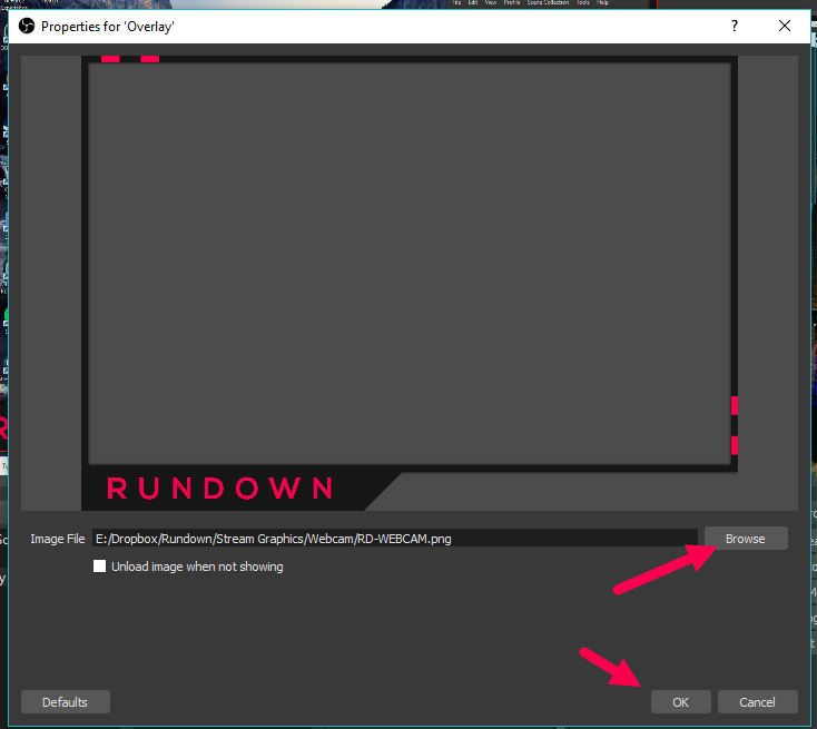 how to add song overlay obs