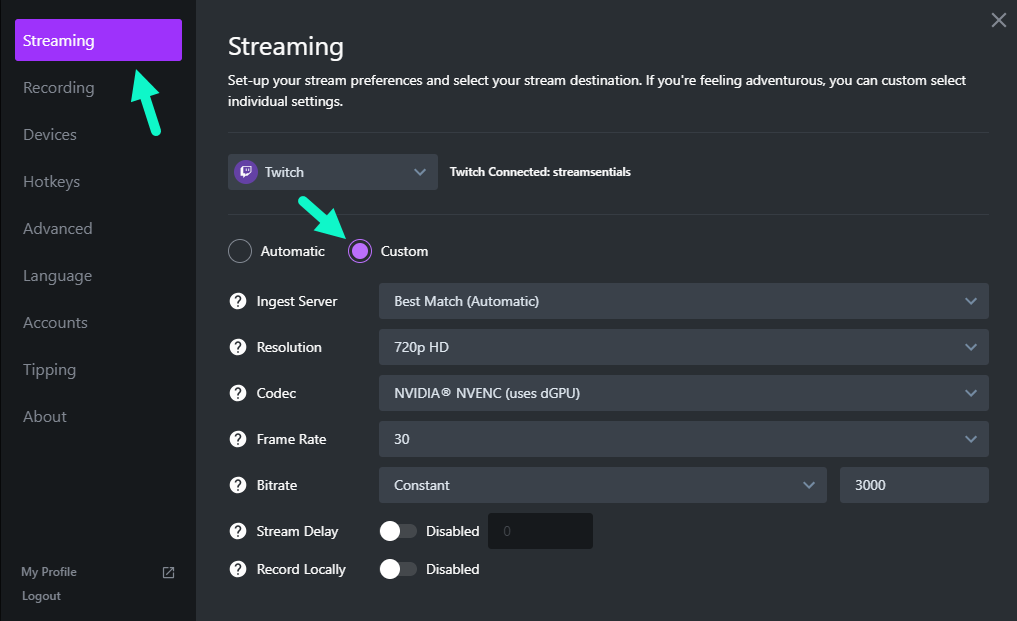 twitch streaming software xsplit