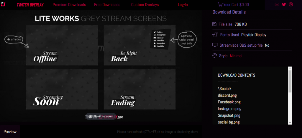 Twitch Starting Soon Screens - Free & Premium Options