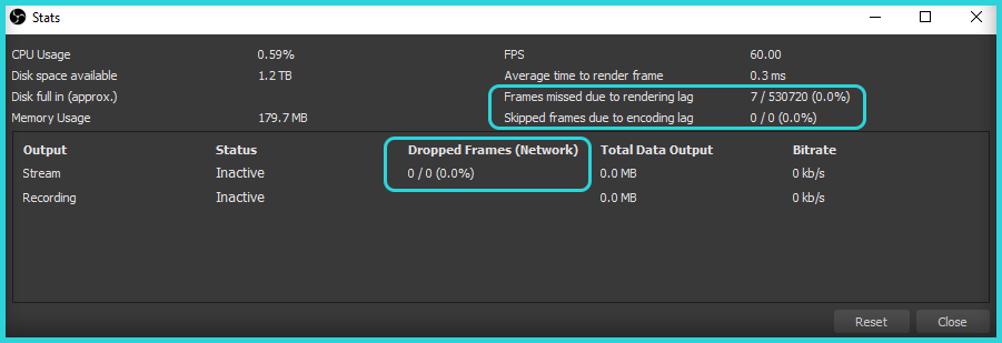 streamlabs obs skipped frames