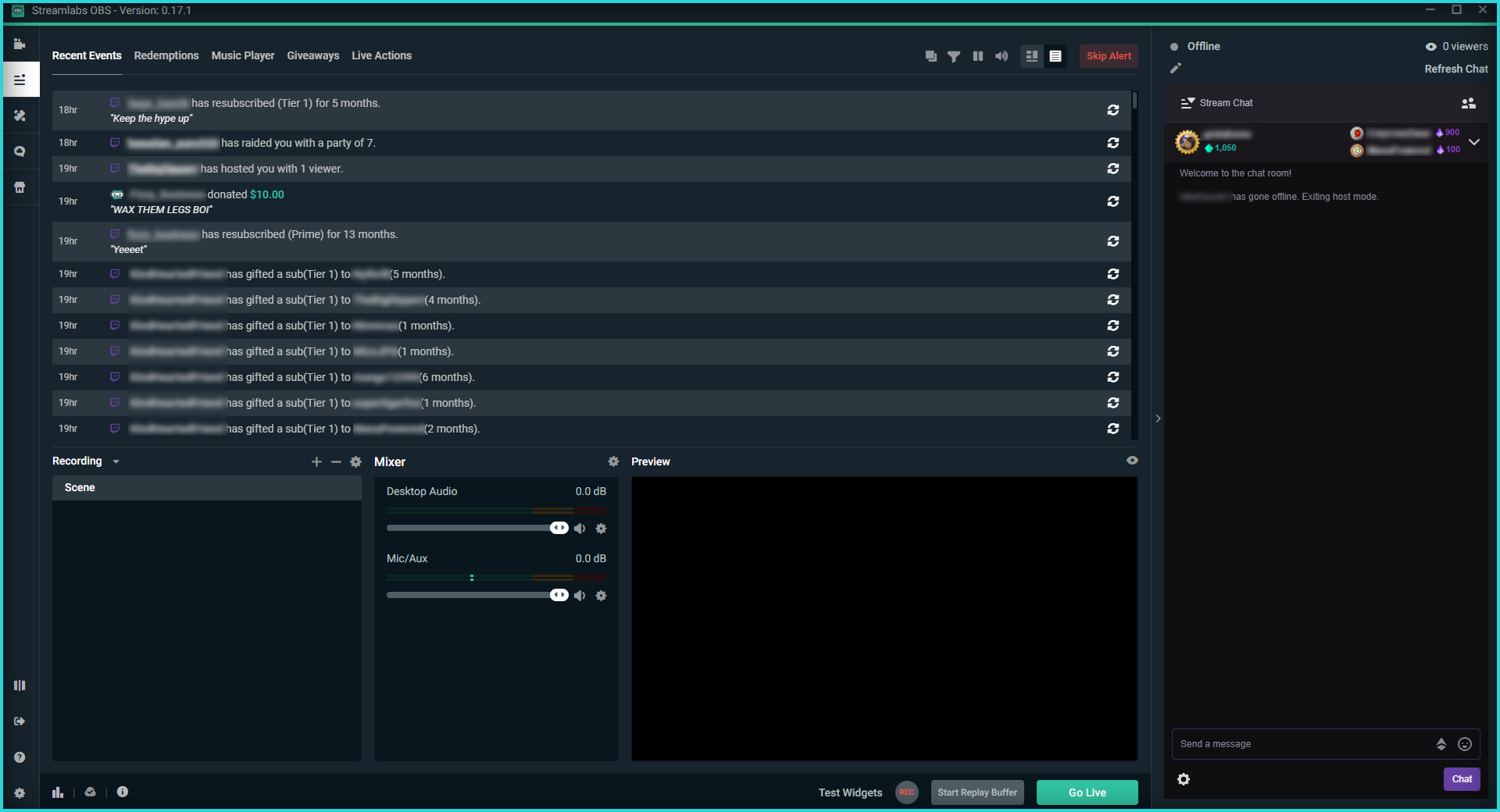 latest version of streamlabs obs