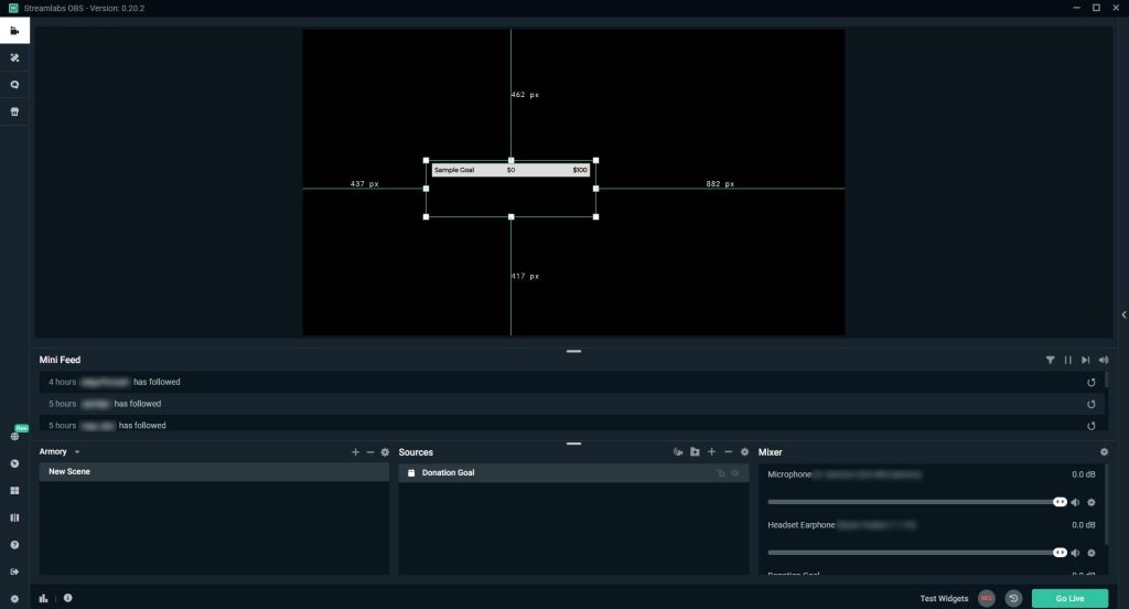 streamlabs obs donation setup