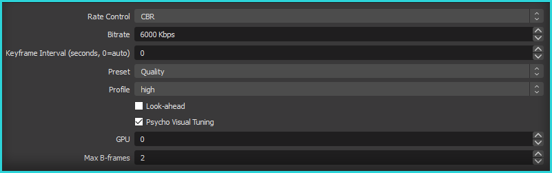 obs quicksync settings